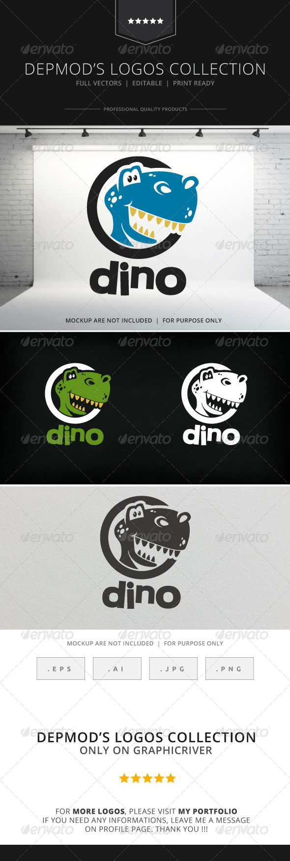 GraphicRiver Dino Logo 8586091 GraphicRiver Dino Logo 8586091