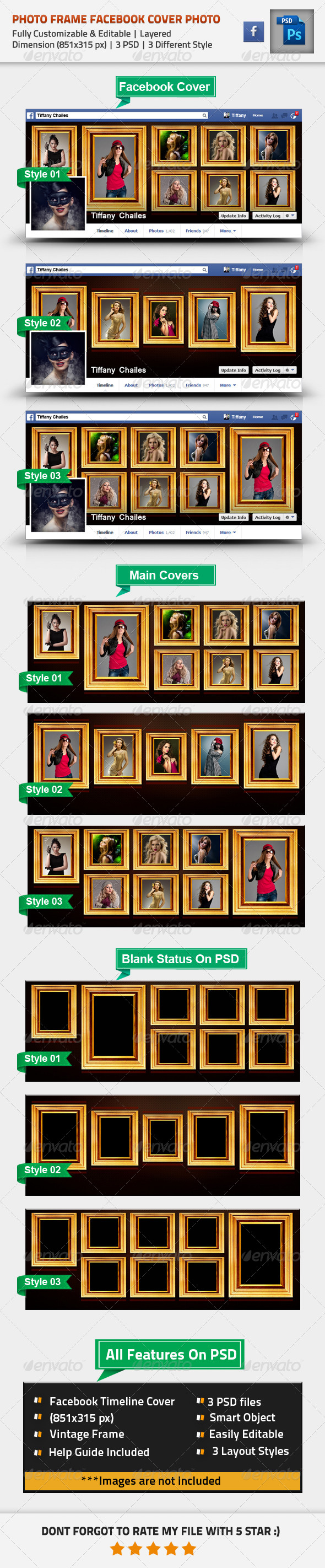 GraphicRiver Photo Frame Facebook Timeline Cover Vintage Style 8586385 GraphicRiver Photo Frame Facebook Timeline Cover Vintage Style 8586385