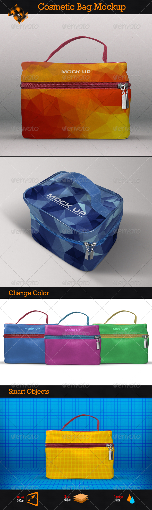 GraphicRiver Cosmetic Travel Case Mockup 8587147 GraphicRiver Cosmetic Travel Case Mockup 8587147