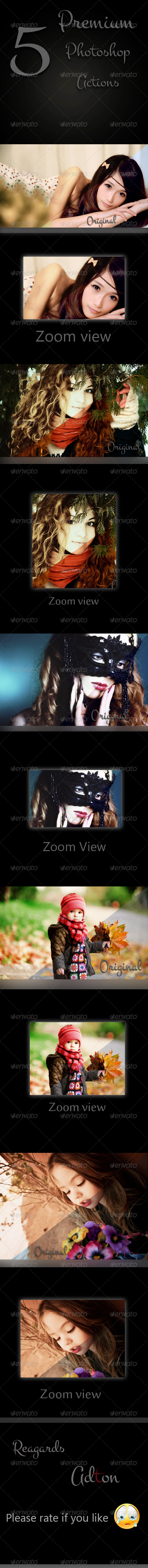 GraphicRiver 5 Premium Photoshop Actions 8587563 GraphicRiver 5 Premium Photoshop Actions 8587563
