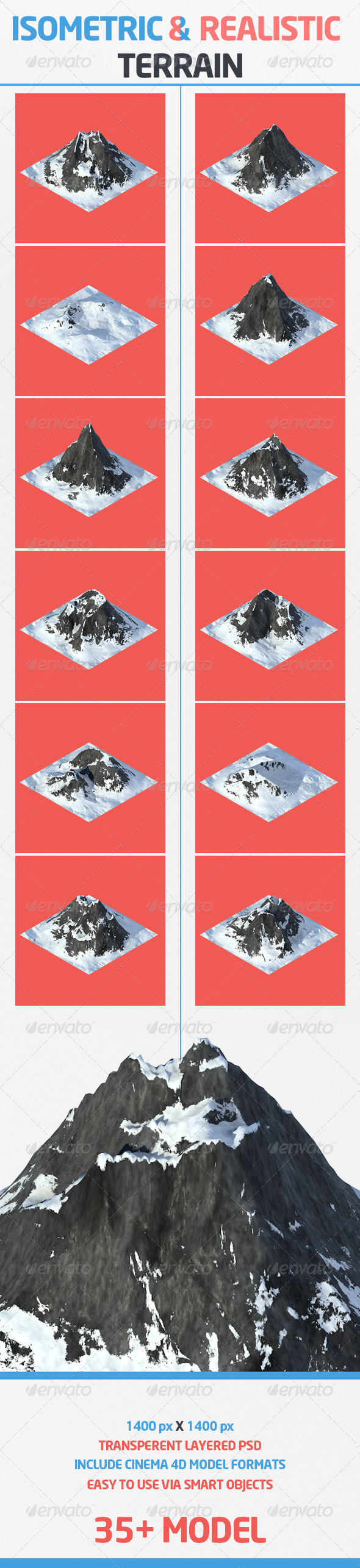 GraphicRiver Isometric and Realistic Terrains 8584009 GraphicRiver Isometric and Realistic Terrains 8584009
