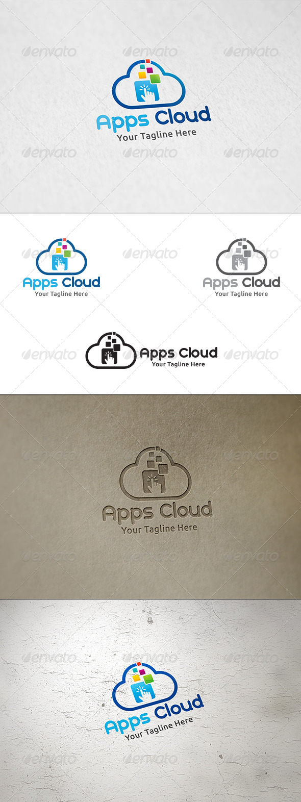 GraphicRiver Apps Cloud Logo Template 8588046 GraphicRiver Apps Cloud Logo Template 8588046