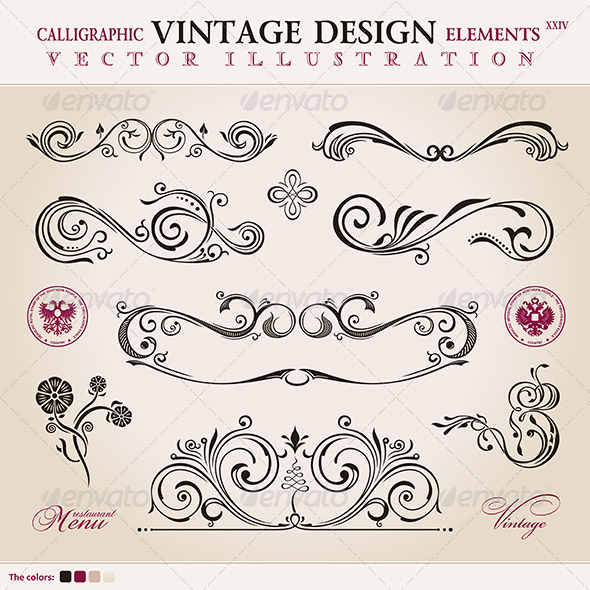 GraphicRiver Calligraphic Design Elements 8588278 GraphicRiver Calligraphic Design Elements 8588278