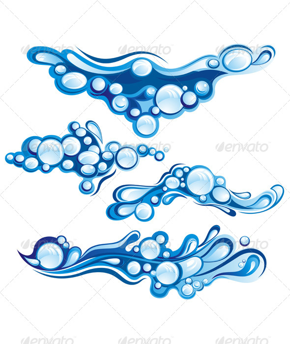 GraphicRiver Splash of Blue Water Drops 8588552 GraphicRiver Splash of Blue Water Drops 8588552