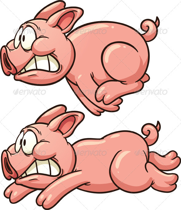 GraphicRiver Running Pig 8588656 GraphicRiver Running Pig 8588656