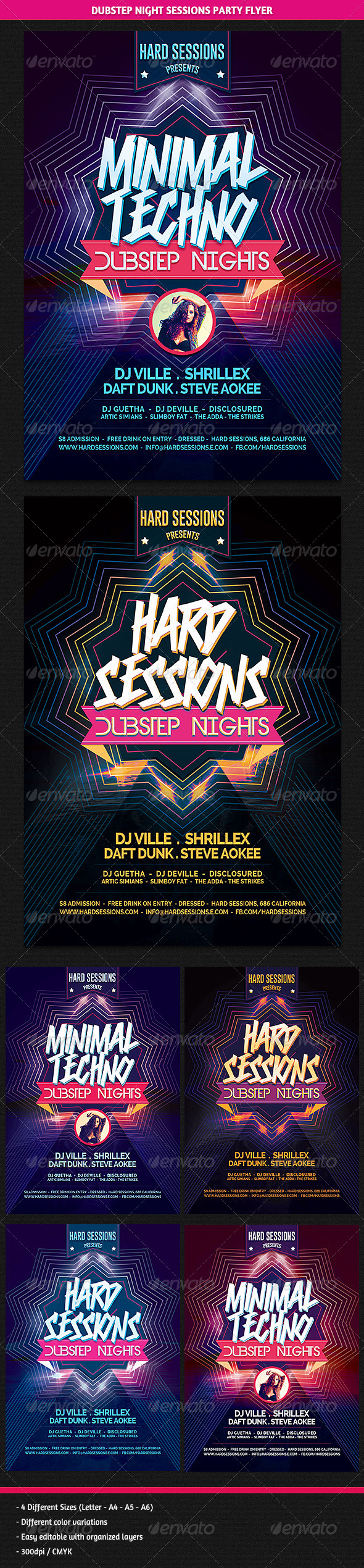 GraphicRiver Dubstep Night Sessions Party Flyer 8588892 GraphicRiver Dubstep Night Sessions Party Flyer 8588892