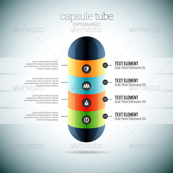 GraphicRiver Capsule Tube Infographic 8589232 GraphicRiver Capsule Tube Infographic 8589232