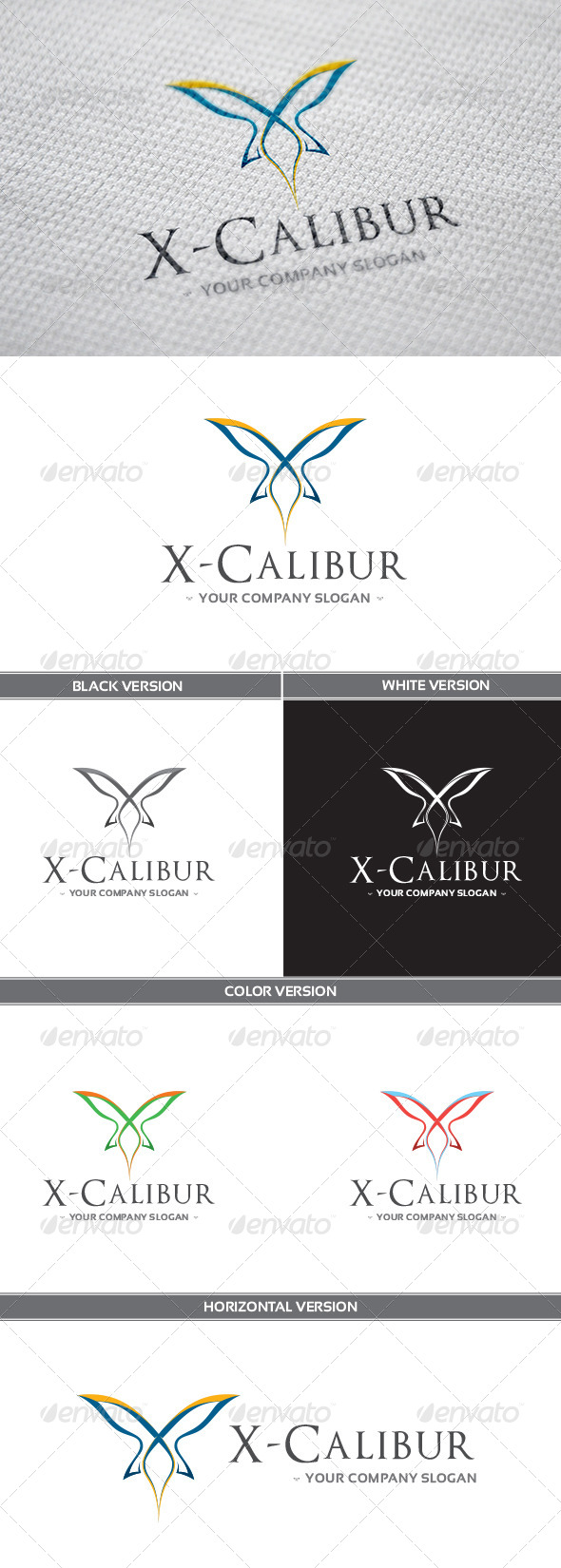 GraphicRiver X-Calibur Logo 8590830 GraphicRiver X-Calibur Logo 8590830