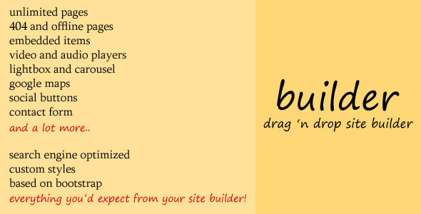 CodeCanyon Builder Drag n Drop Site Builder 8545804 CodeCanyon Builder Drag n Drop Site Builder 8545804