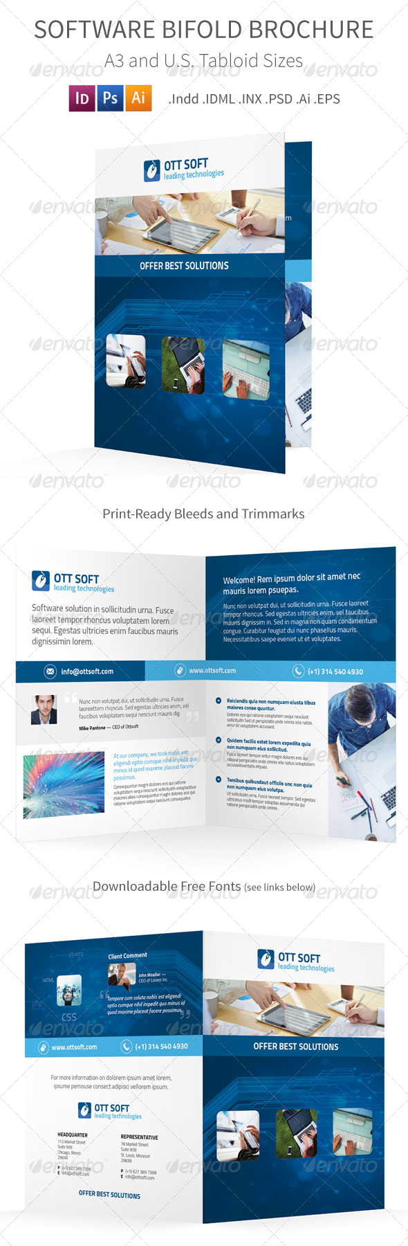 GraphicRiver IT and Software Bifold Halffold Brochure 8591699 GraphicRiver IT and Software Bifold Halffold Brochure 8591699