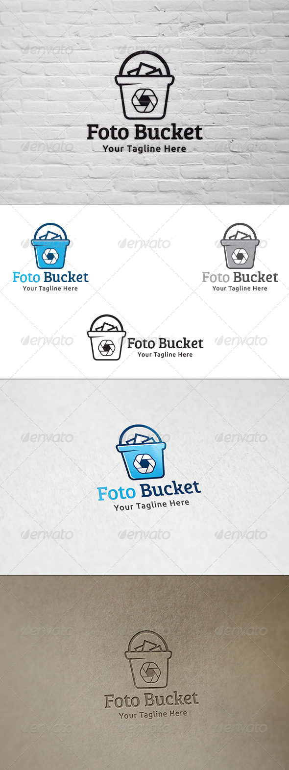 GraphicRiver Foto Bucket Logo Template 8591929 GraphicRiver Foto Bucket Logo Template 8591929
