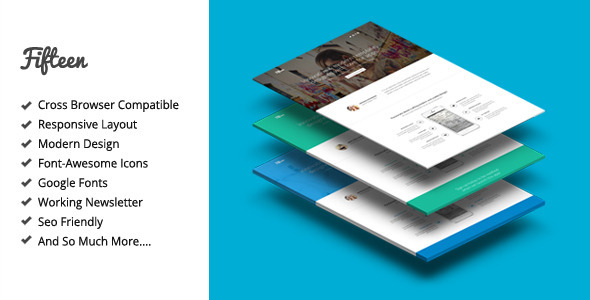 Fifteen Responsive Landing Page Template Fifteen Responsive Landing Page Template