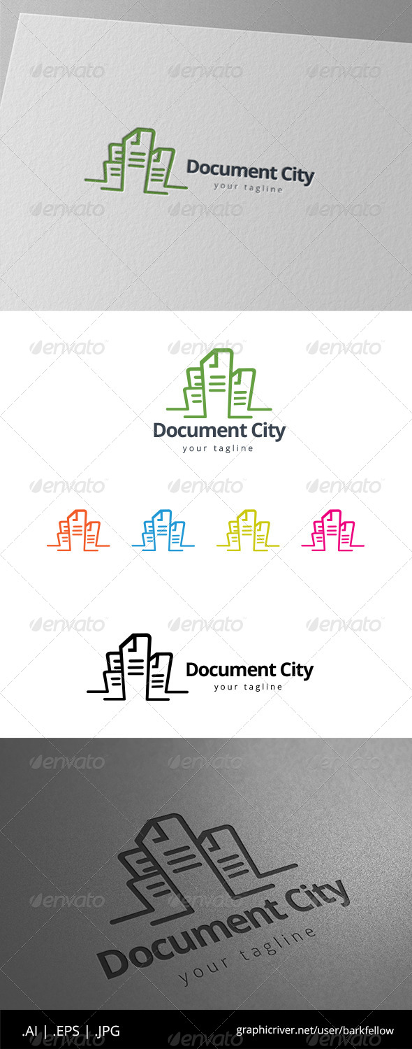 GraphicRiver Paper Document City Tower Building Logo 8592138 GraphicRiver Paper Document City Tower Building Logo 8592138