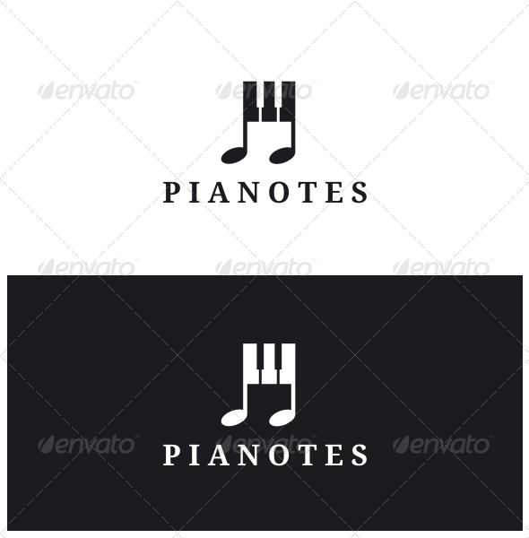 GraphicRiver Pianotes Logo 8592224 GraphicRiver Pianotes Logo 8592224