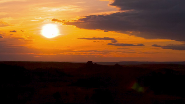 Golden Sunset Leaving Day Golden Sunset Leaving Day
