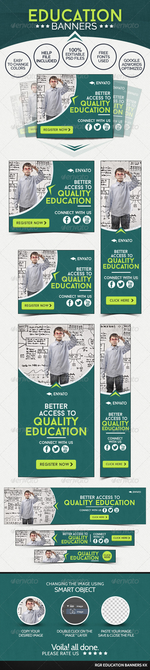 GraphicRiver Education Banners 8592369 GraphicRiver Education Banners 8592369