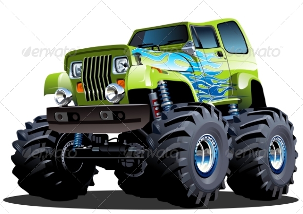 Cartoon Monster Truck