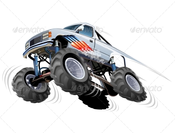 Cartoon Monster Truck