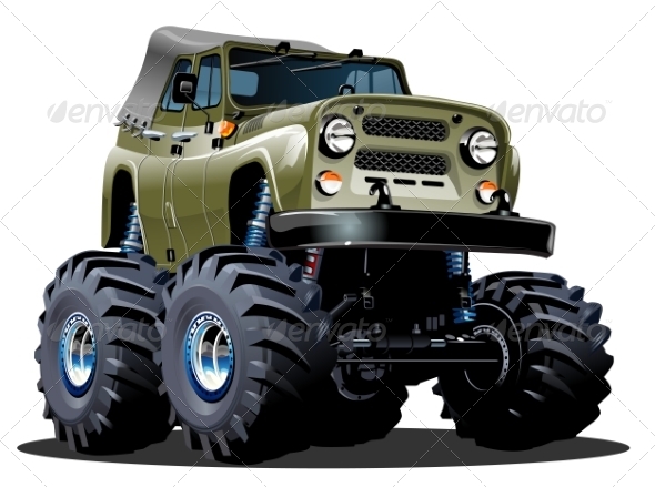 Cartoon Monster Truck