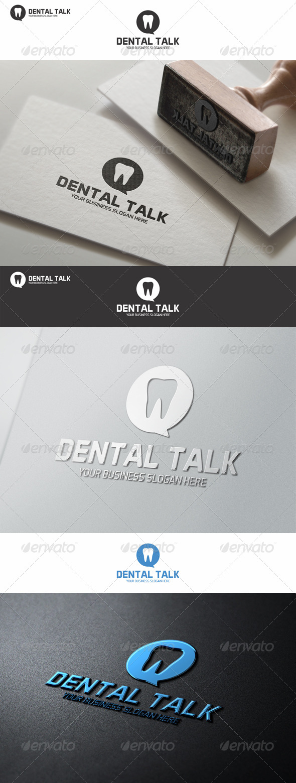 GraphicRiver Dental Talk Logo Template 8592561 GraphicRiver Dental Talk Logo Template 8592561