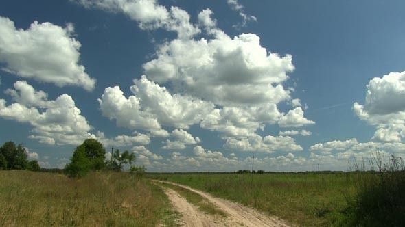 Clouds Moving On a Field Clouds Moving On a Field