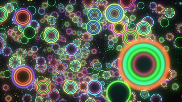 VJ Colorful Circle Background VJ Colorful Circle Background
