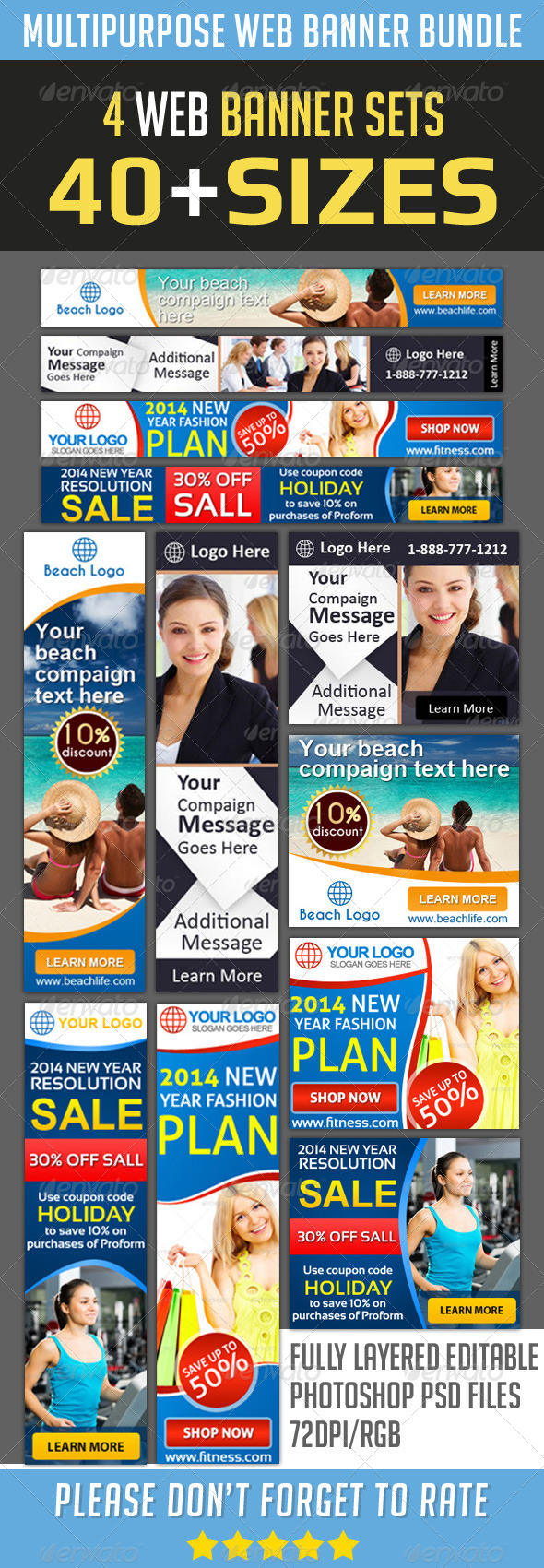 GraphicRiver Multipurpose Web Banners Bundle 8593955 GraphicRiver Multipurpose Web Banners Bundle 8593955