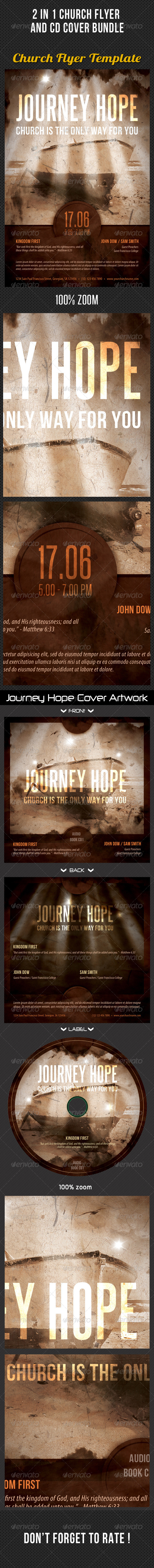 GraphicRiver 2 in 1 Church Flyer And CD Cover Bundle 8594836 GraphicRiver 2 in 1 Church Flyer And CD Cover Bundle 8594836