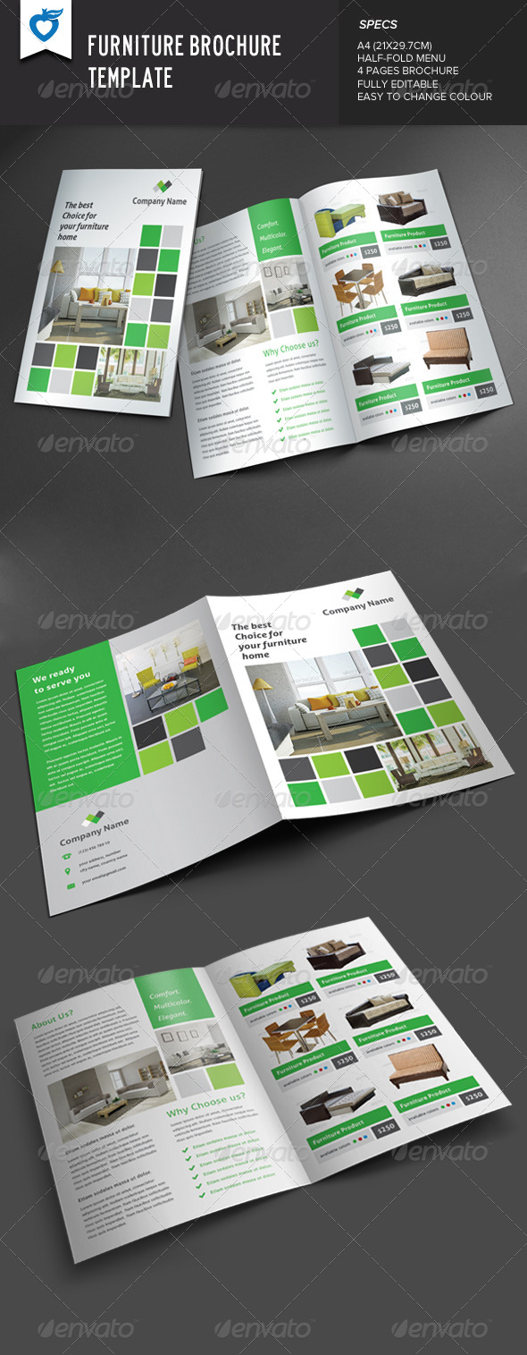 GraphicRiver Furniture Brochure 8594854 GraphicRiver Furniture Brochure 8594854