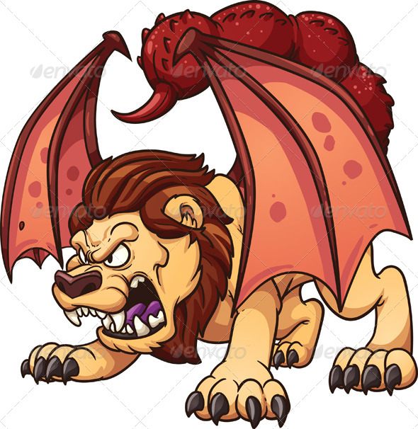 Cartoon Manticore (Monsters)