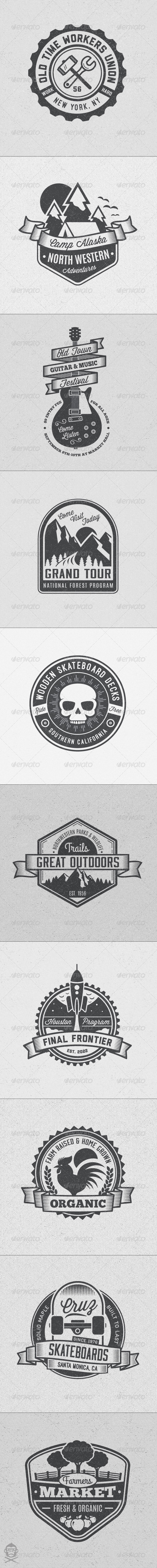 GraphicRiver Vintage Style Badges and Logos Vol 4 8594929 GraphicRiver Vintage Style Badges and Logos Vol 4 8594929