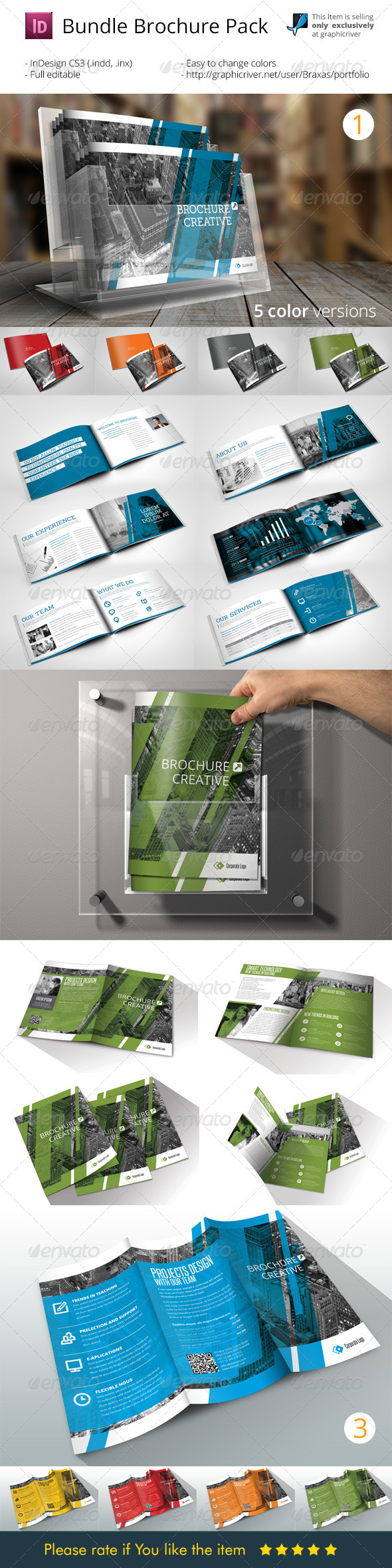 GraphicRiver Bundle Brochure InDesign Pack 8594995 GraphicRiver Bundle Brochure InDesign Pack 8594995