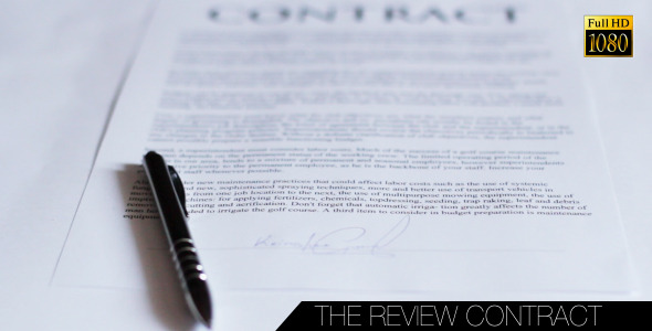 The Review Contract The Review Contract