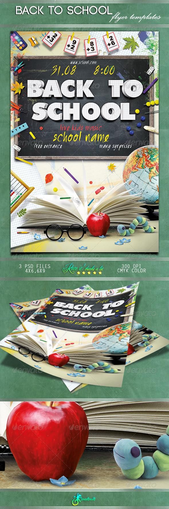 GraphicRiver Back To School Flyer 8597077 GraphicRiver Back To School Flyer 8597077