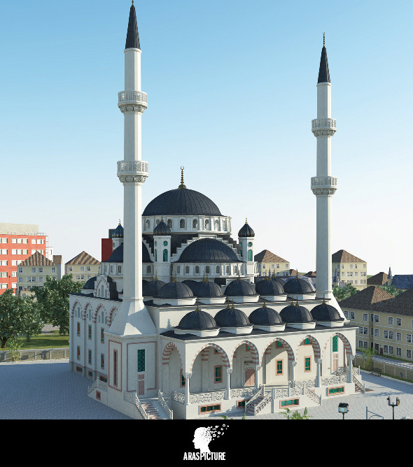 3DOcean 3D mosque model 8597363 3DOcean 3D mosque model 8597363