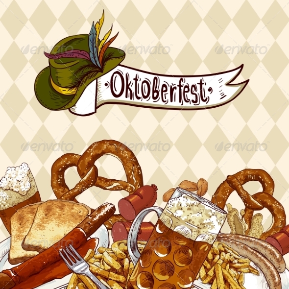 GraphicRiver Oktoberfest Celebration Design with Beer 8597407 GraphicRiver Oktoberfest Celebration Design with Beer 8597407