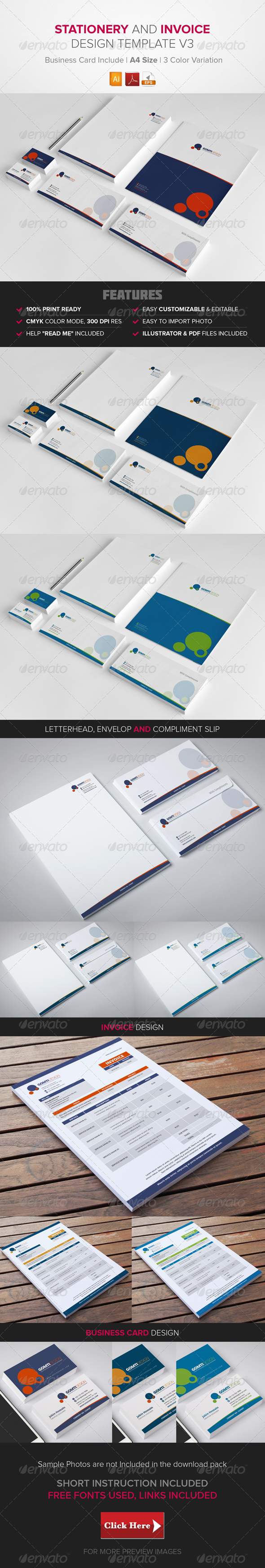 GraphicRiver Stationery & Invoice Design Template v3 8592424 GraphicRiver Stationery & Invoice Design Template v3 8592424