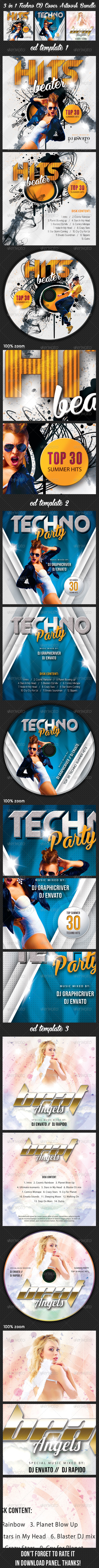 GraphicRiver 3 in 1 Music Night Party CD Cover Bundle 8597839 GraphicRiver 3 in 1 Music Night Party CD Cover Bundle 8597839