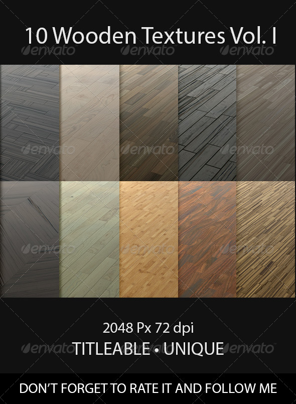 10 Wooden Floor Tileable Texture Vol. I (Wood)