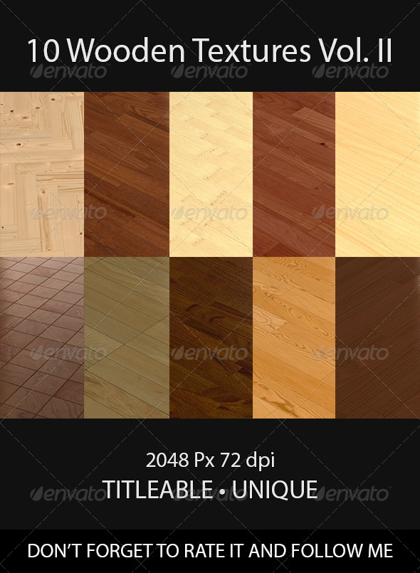 10 Wooden Floor Tileable Texture Vol. II (Wood)