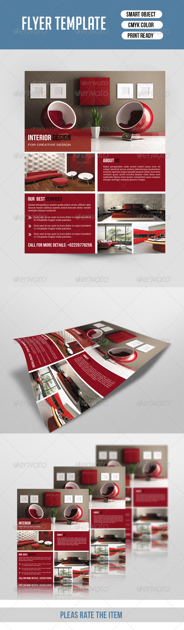 GraphicRiver Flyer Template for Interior Design-V111 8598521 GraphicRiver Flyer Template for Interior Design-V111 8598521