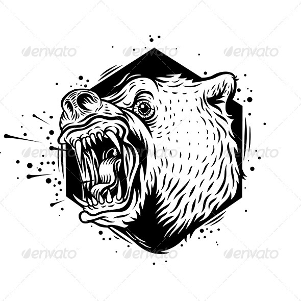 GraphicRiver Angry Bear 8598597 GraphicRiver Angry Bear 8598597