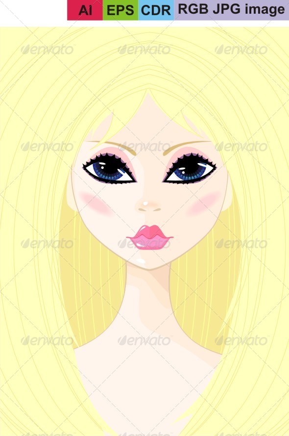 GraphicRiver Portrait of a Young Girl 8598653 GraphicRiver Portrait of a Young Girl 8598653