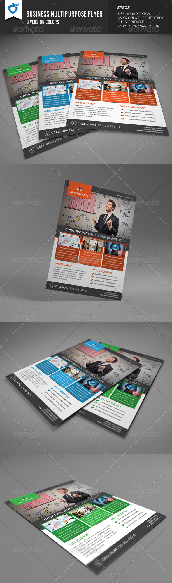 GraphicRiver Business Multipurpose Flyer 8599094 GraphicRiver Business Multipurpose Flyer 8599094