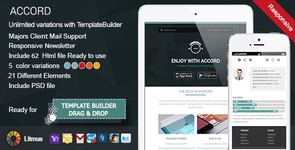 Accord Responsive Email & TemplateBuilder Accord Responsive Email & TemplateBuilder