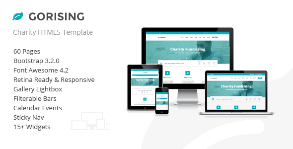 Gorising - Charity | Nonprofit | Fundraising HTML