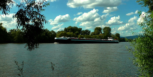 Ferryboat Passes from the River Ferryboat Passes from the River