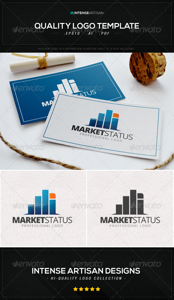 GraphicRiver Market Status Logo Template 8603074 GraphicRiver Market Status Logo Template 8603074