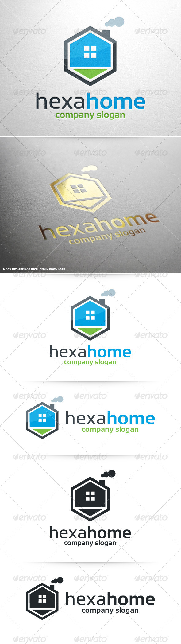 GraphicRiver Hexa Home Logo Template 8603215 GraphicRiver Hexa Home Logo Template 8603215