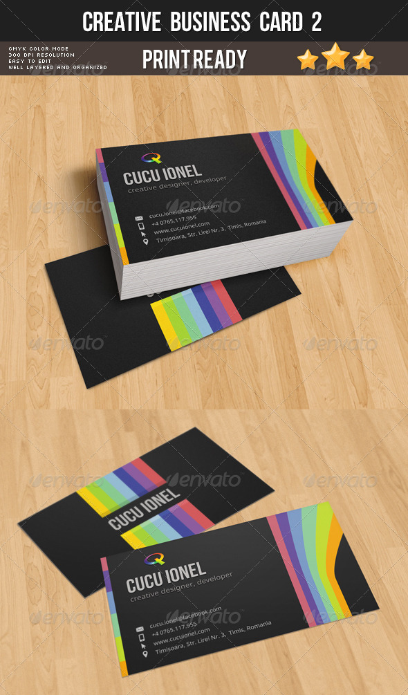 GraphicRiver Creative Business Card 2 8597695 GraphicRiver Creative Business Card 2 8597695
